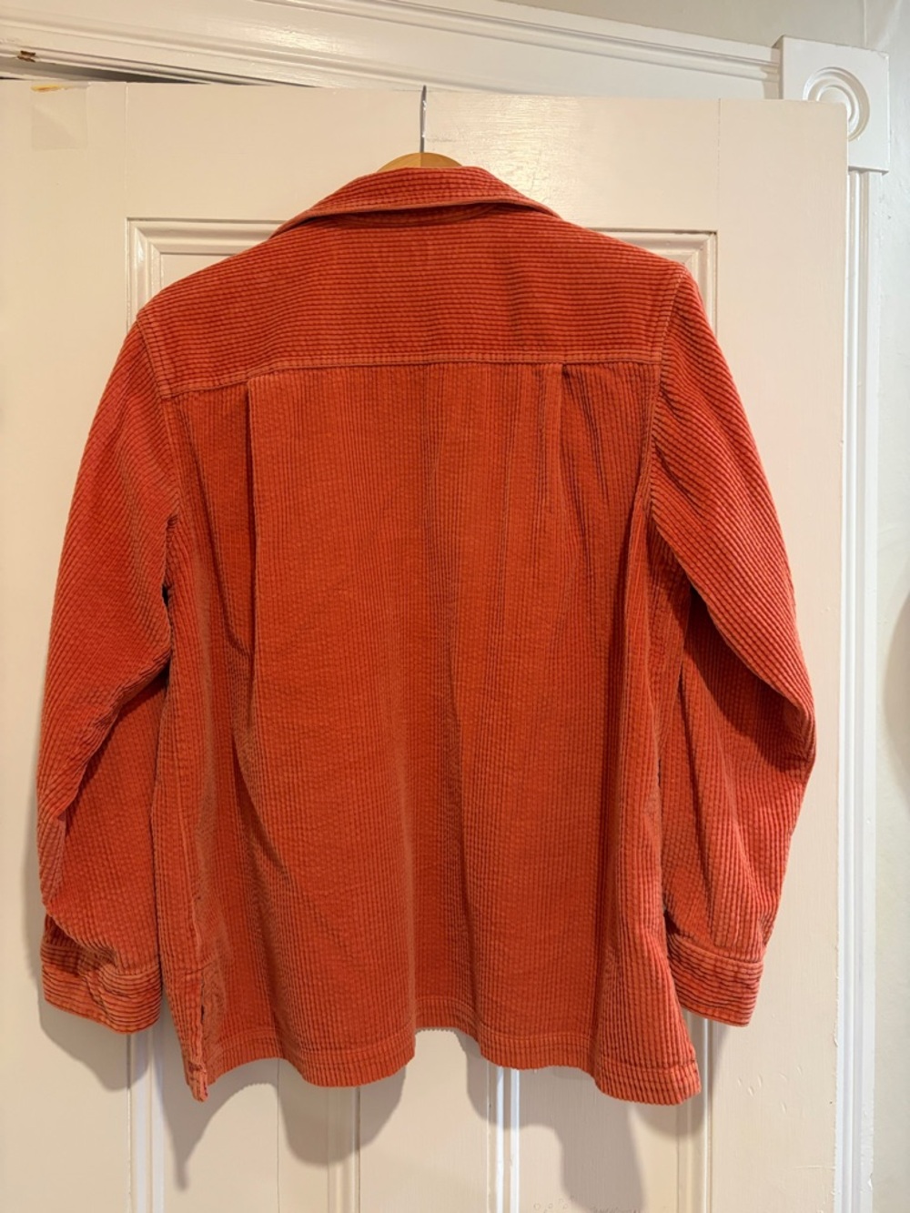 L.L. Bean Corduroy Button-Down Shirt in Rust Orange/Peach - Picture 6 of 6